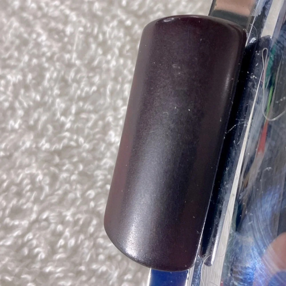 Vintage Glo Hill Gourmates  Chrome And Cherry Red Bakelite Atomic Serving Tray - Picture 6 of 11